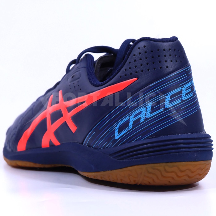 Sepatu Futsal Asics Calcetto WD 8 Peacoat/Flash Coral TERMURAH 