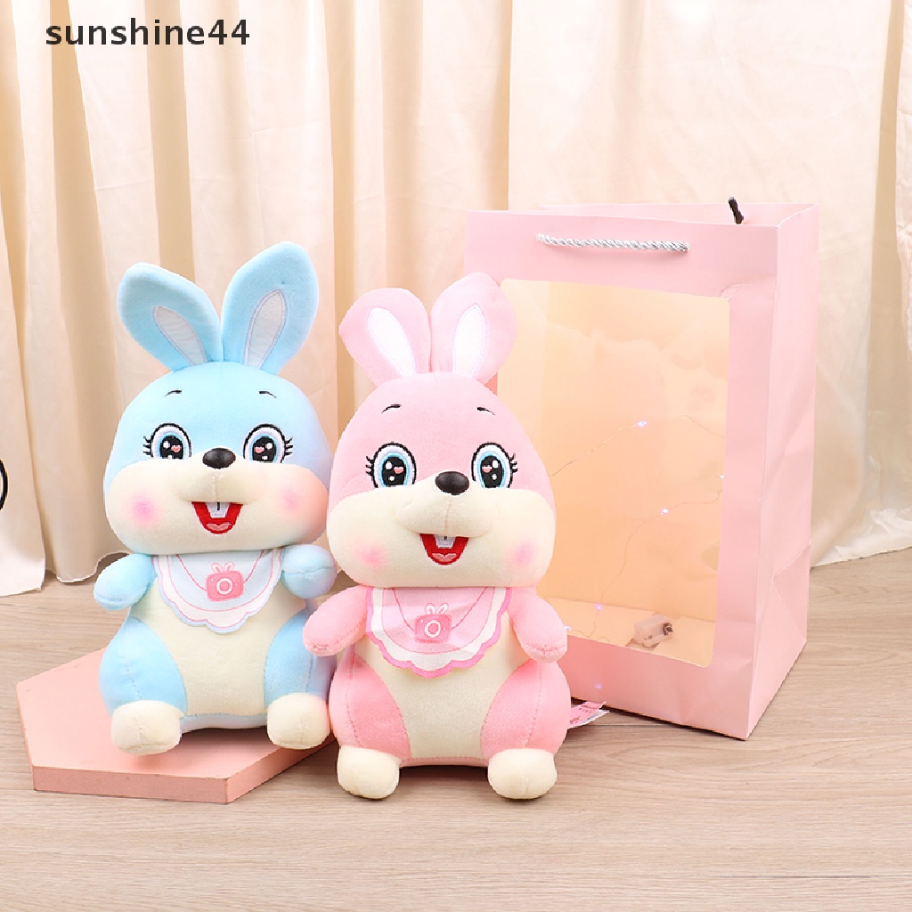 Sunshine 1pc Mainan Boneka Plush Kelinci 28cm Warna-Warni Untuk Hadiah Anak Perempuan