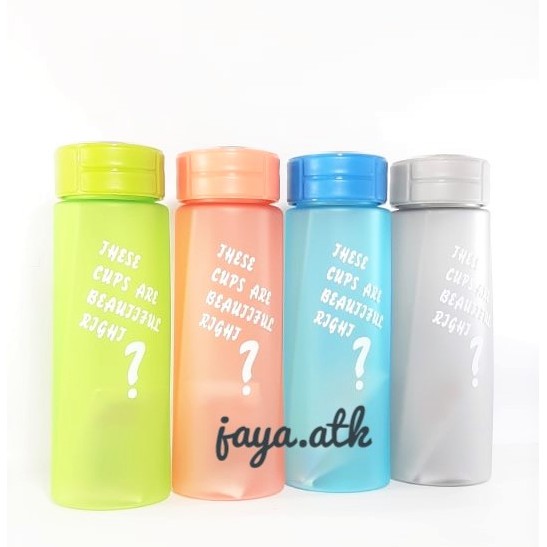 BOTOL MINUM 700 ML BPA FREE BOTOL MINUM SPORT WARNA WARNI BESAR 7529 DRINK BOTTLE BAGUS