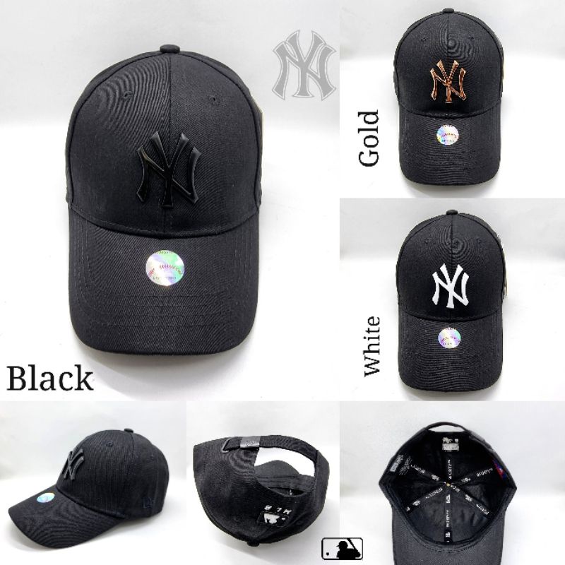 Topi Pria Wanita NY Import Baseball Terbaru Logo Plat Besi Metal