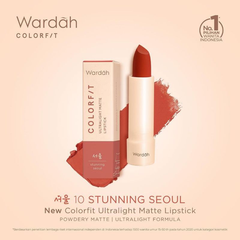 Wardah Colorfit Ultralight Matte Lipstick 100%ORIGINAL/Lipstik Wardah/Lipstik Wardah Terbaru