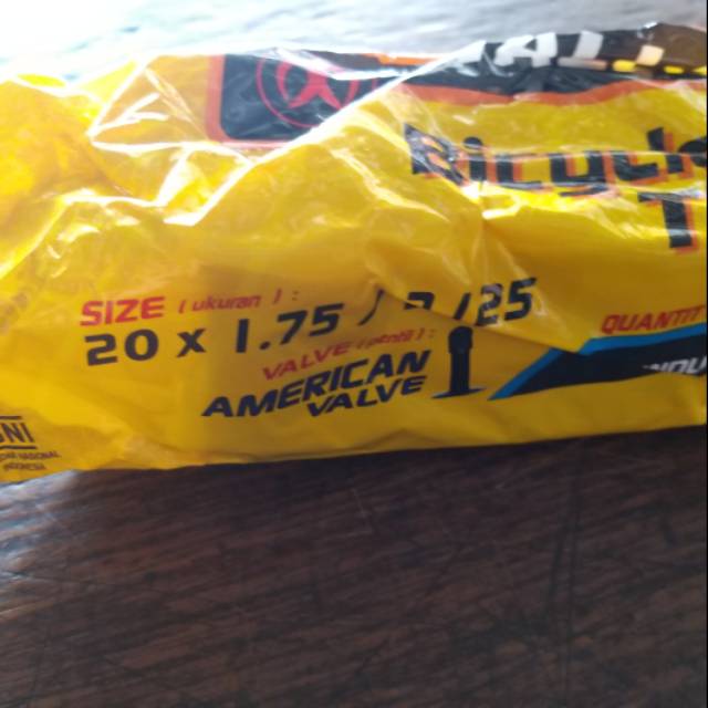 Pendek Ban dalam sepeda ukuran 20 x 1.75 / Ban dalam sepeda 20
