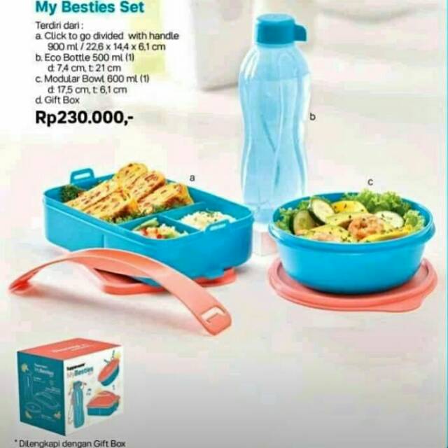 My Besties // Tupperware // Satu Set // Awet, Tahan Lama // Termurah