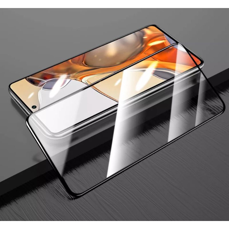 TEMPERED GLASS XIAOMI MI 11T/11T PRO 9H FULL COVER TEMPERGLASS SCREEN PRPTECTOR LAYAR