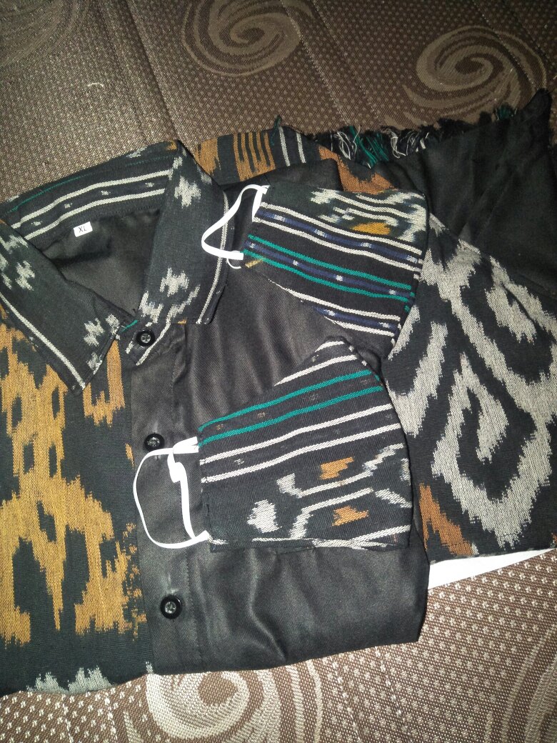 Baju Set Couple Tenun Pria Wanita Etnik Troso Jepara - Baju Tenun Couple - Baju Couple Prewedding