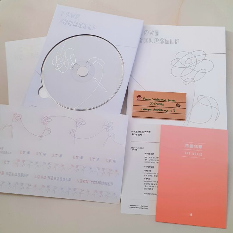 [READY STOCK] OFFICIAL PHOTOCARD SUGA BTS & ALBUM LOVE YOURSELF TEAR&HER BTS