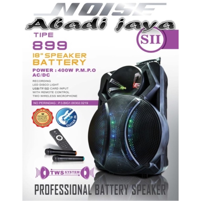 Speaker Portable Wireless Meeting Noise 899 SII 899Sll Original 18inch