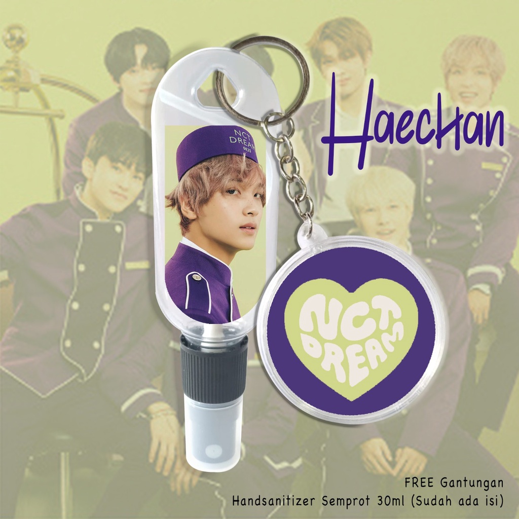 (FREE GANTUNGAN KUNCI) HAND SANITIZER / KPOP EDITION / NCT DREAMS JENO / MARK / HAECHAN ETC