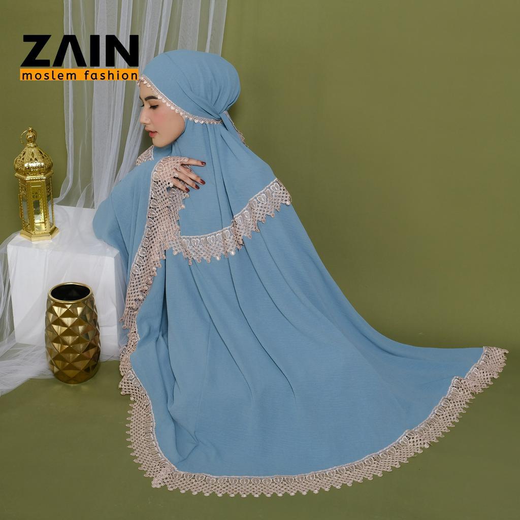 ZAIN - Mukena Dewasa Shanum 3in1 Crinkle Airplow Premium Jumbo Mewah