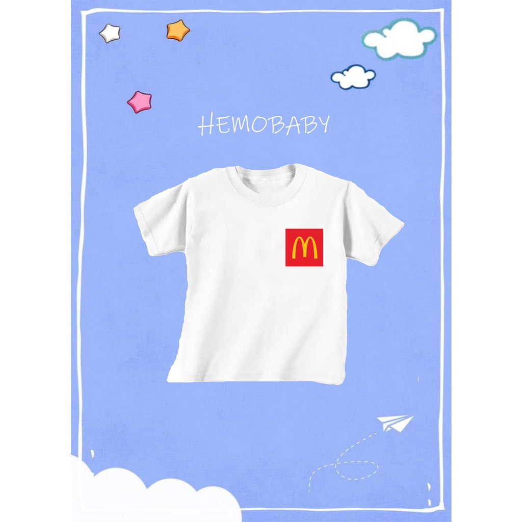 Baju Anak Bhan Katun Motif Mc Donalds Bisa COD