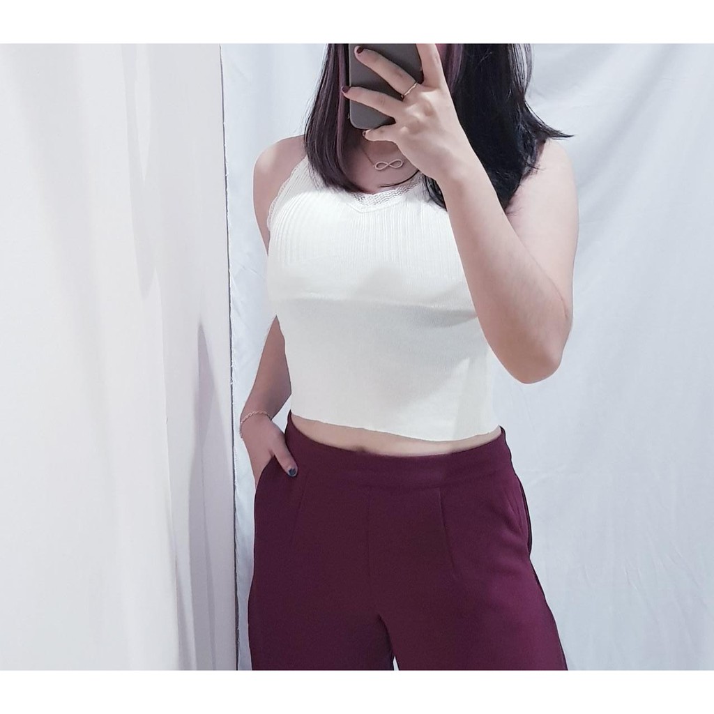 4018 sexy sling knit top