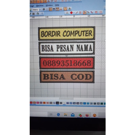 

bordir nama nametage
