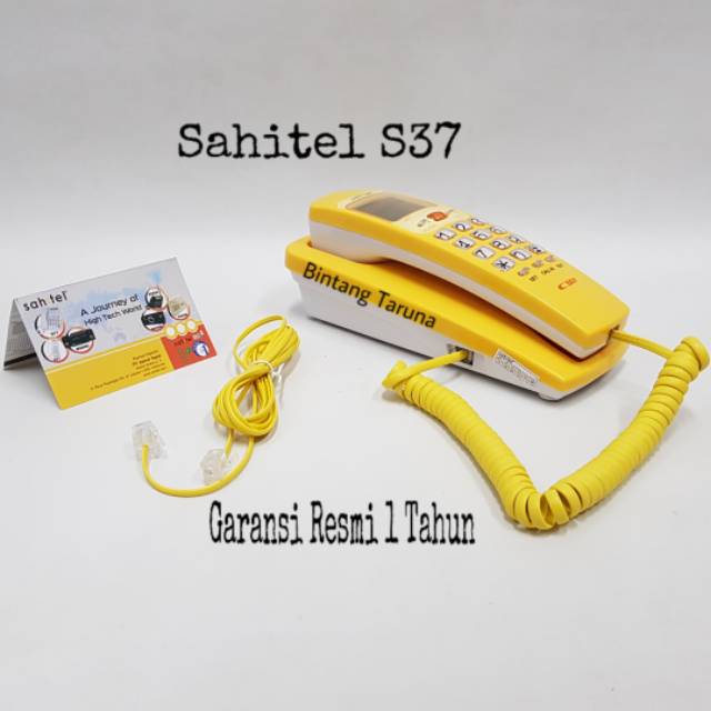 Telepon Kabel Sahitel S-37 Pesawat Telepon Sahitel S37 (Kuning)