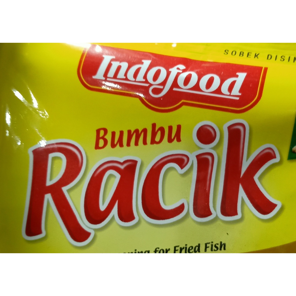 

Racik bumbu indofood sachet 20gr sayur sop ayam nasi tempe goreng sosis