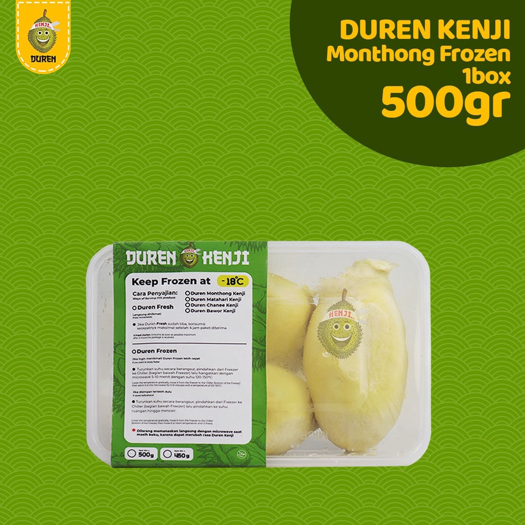 

Duren Montong Kenji Frozen 500gr | Durian Monthong Fresh Beku | Frozen Food