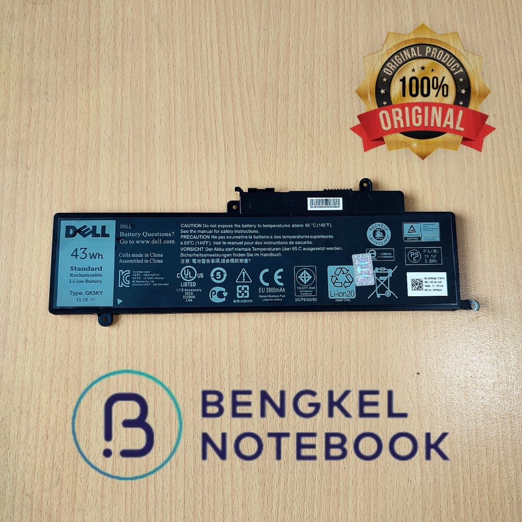 Baterai Dell Inspiron 13 7000 7347 7348 7352 GK5KY 4K8YH Dell Inspiron 11 3000 11-3147 3148 P20T P57G001 P57G