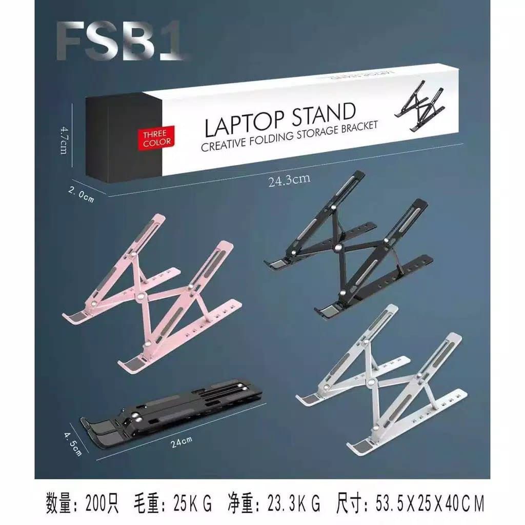 Laptop Stand Holder LT-A Holder Macbook Notebook IPAD Mac dudukan lipat