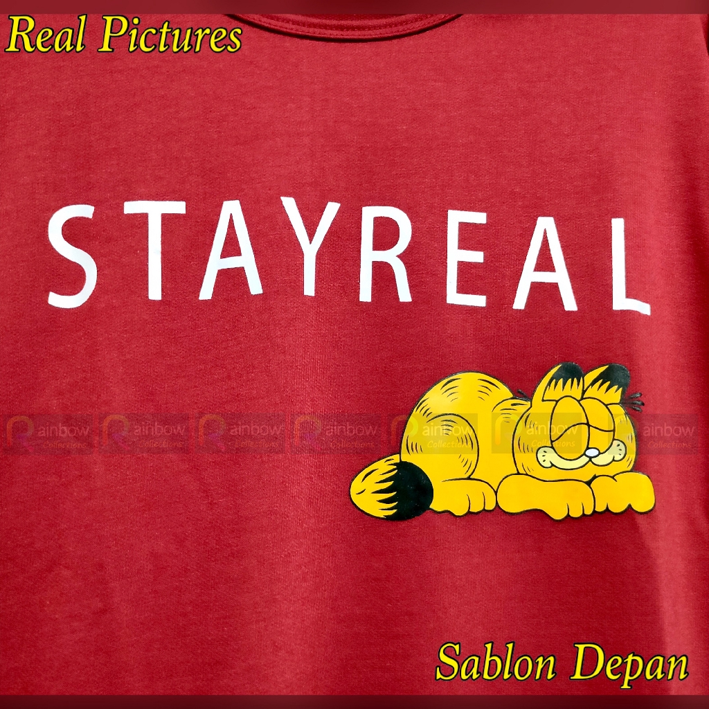 LONG DRESS JUMBO wanita STAY REAL - GARFIELD / konveksi murah tanah abang