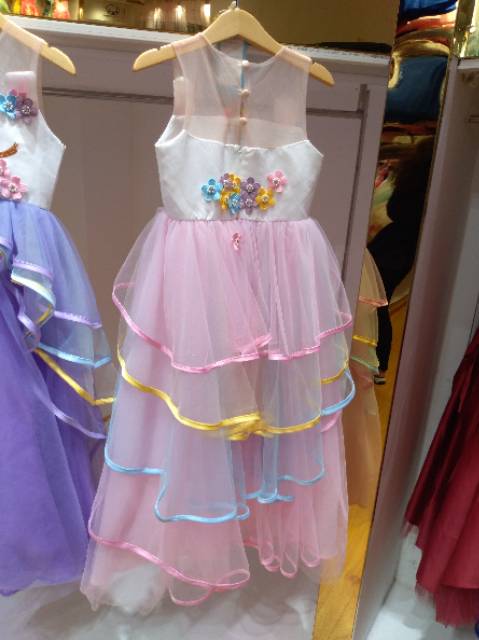 [Brandedbaby] 4T-13T LONG DRESS UNICORN ANAK IMPOR/ GAUN UNICORN ULANG TAHUN TUTU ANAK UNICORN PANJANG B2W2