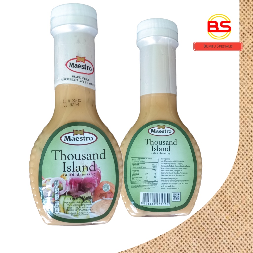 Maestro Thousand Island Dressing /  Dressing Salad Thousand Island 237ml