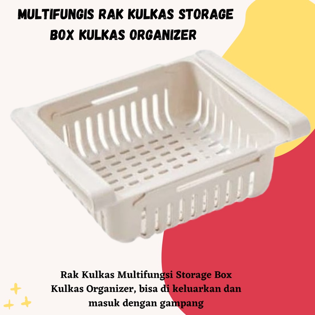 HARGAPROMO!!! Rak Kulkas Multifungis Storage Box Kulkas Organizer