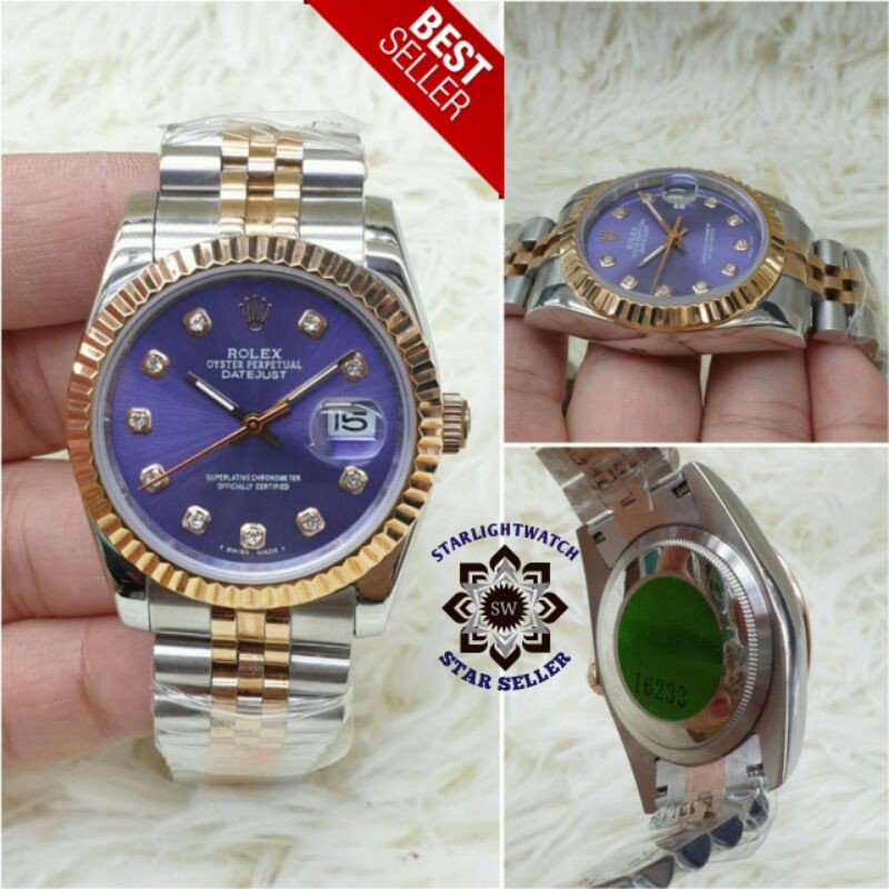 JAM TANGAN WANITA ROLEX DATEJUST AUTOMATIC STEEL KUALITAS ORIGINAL