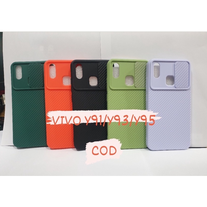 CASE VIVO Y91/Y93/Y93 -SOFCASE SLIDE VIVO Y91/Y93/Y95 PELINDUNG KAMERA CASE-BENUA DUNIA