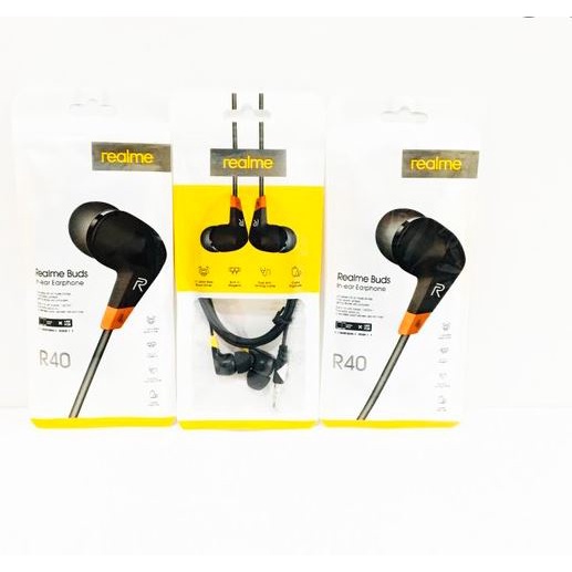 Earphone Handsfree Headset Realme Headset Realme Bass Headset Realme Buds R40