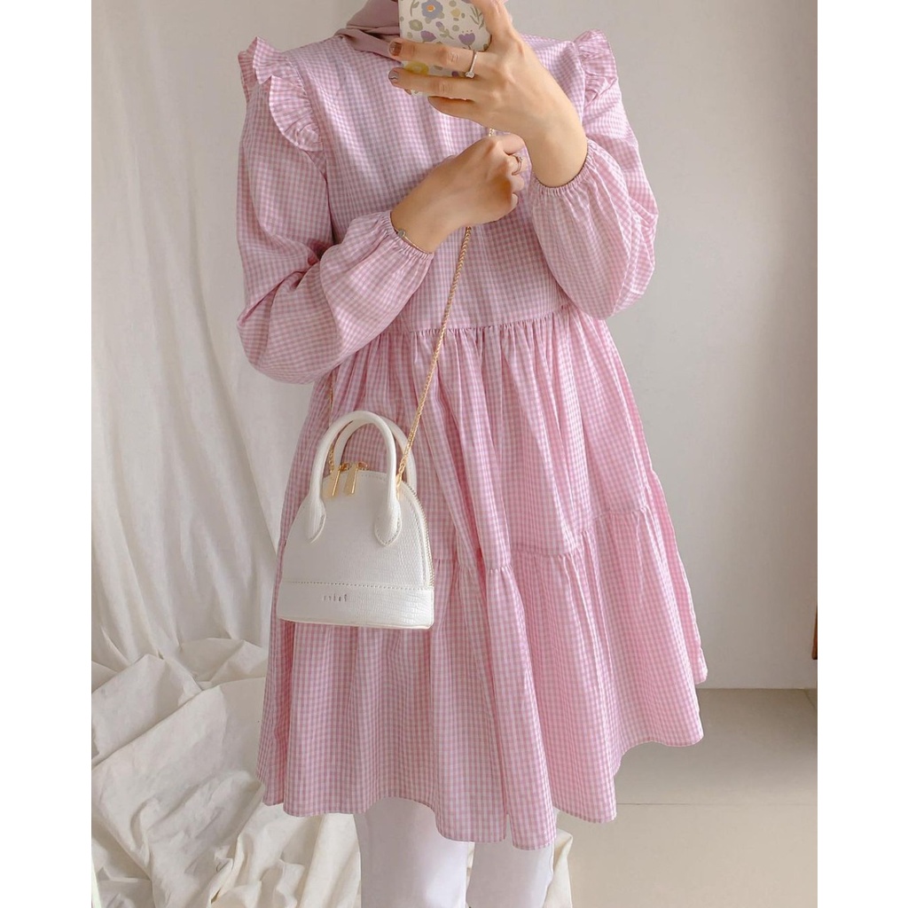 alula tunik - blouse wanita - atasan wanita kekinian - baju wanita - tunik kotak - bisa cod