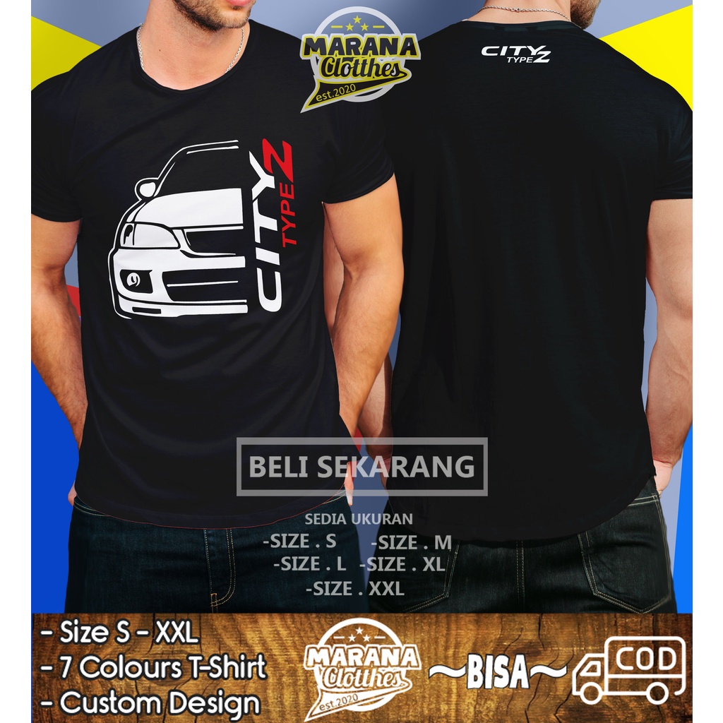 KAOS BAJU MOBIL HONDA CITY TYPE Z V2 OTOMOTIF