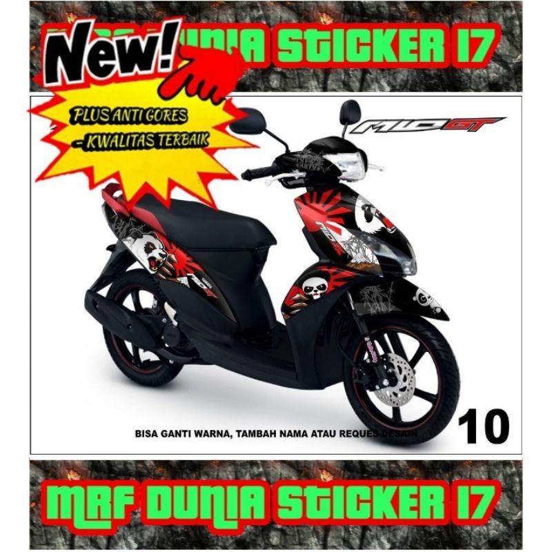 Sticker decal Mio GT Full Body dekal Mio GT Stiker Mio GT Full Body Motif 10