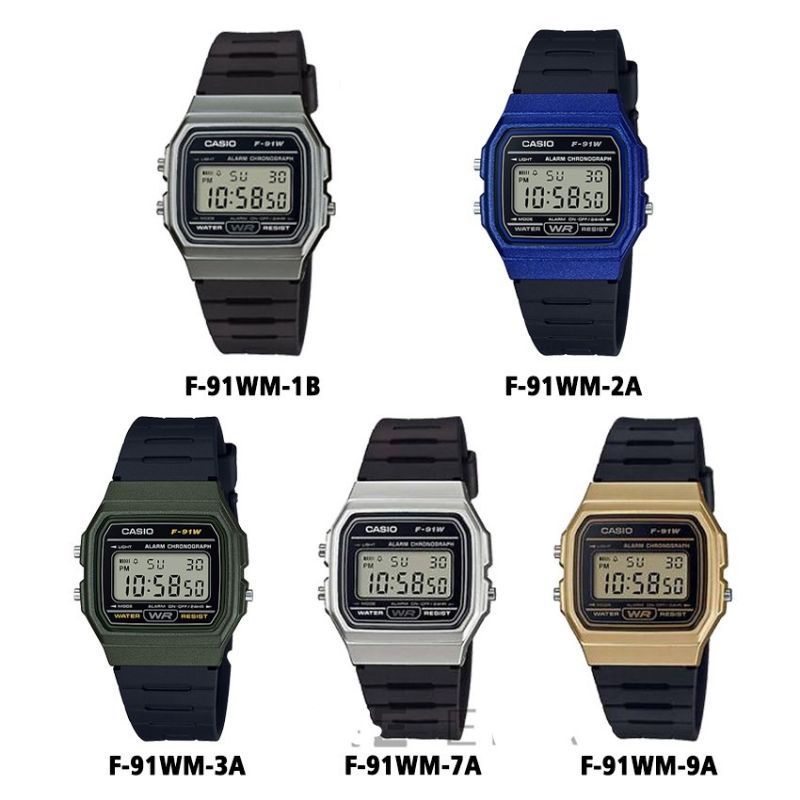 Tali Jam Tangan Casio F-91W F-94W F-105W F91W F94W F105W AW 48 H, F 201 WA