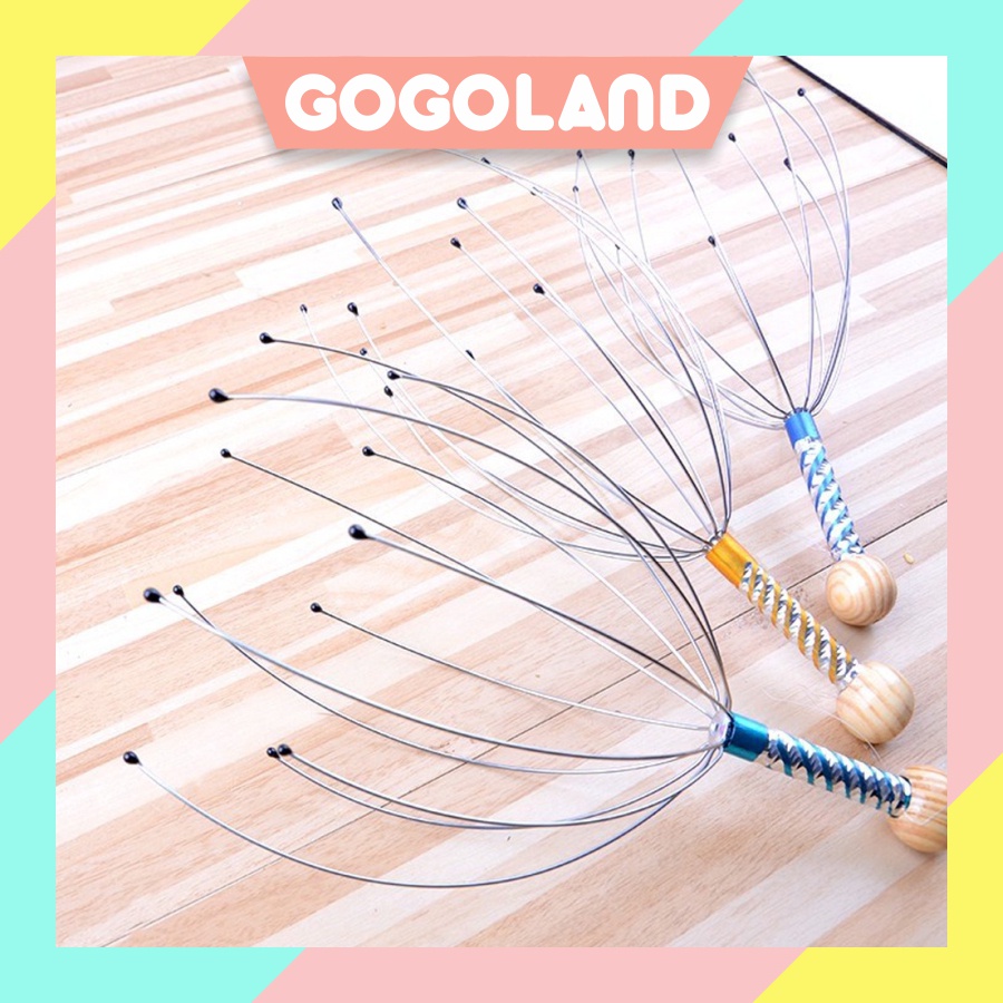 Gogoland Alat Pijat Kepala Bokoma Stainless Gurita / Alat Terapi Pijat Pijit Kepala / Refleksi Kepala / Pemijat Kepala / Bokoma Massage R779