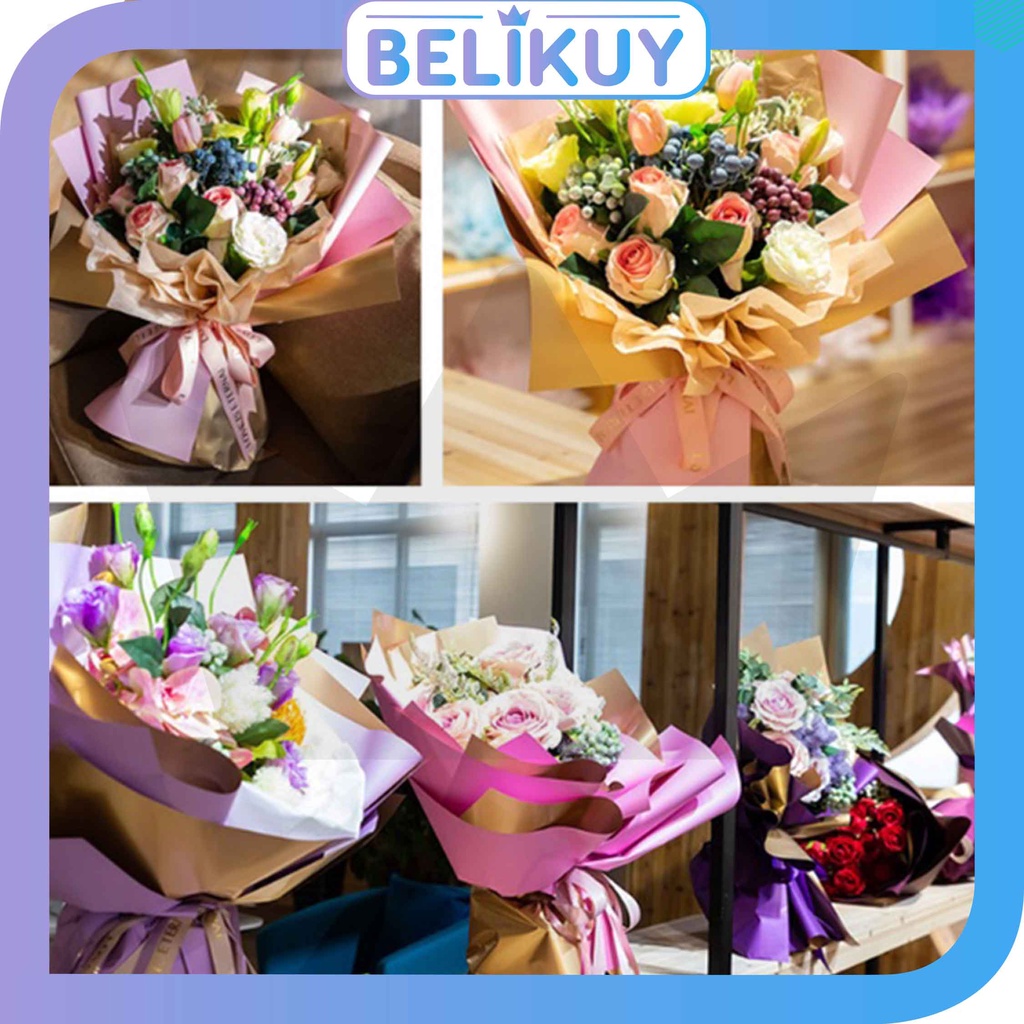 

Belikuy Kertas Buket Bunga / Florist Flower Wrapping Color paper Cellophane / Pembungkus Bunga KB02 / KB14 /KB19