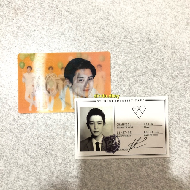 EXO Chanyeol Official Photocard