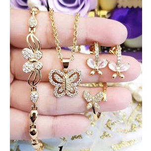 Xuping Set Perhiasan Wanita Gold Kupu Fullset 149228