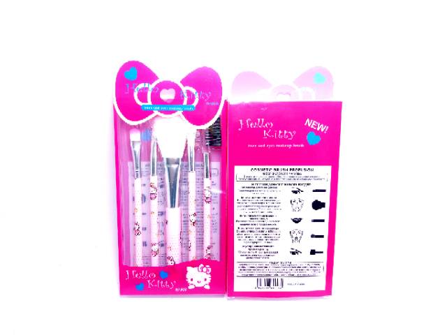 MAKEUP BRUSH HELLO KITTY PARIS BOK MIKA 5in1