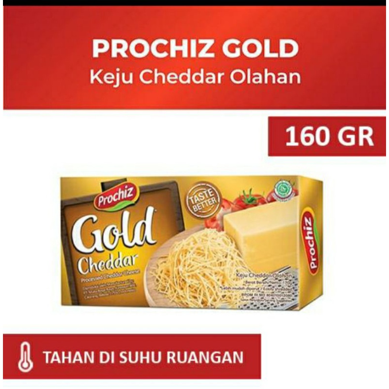 

Keju cheddar Prochiz Gold 160gram