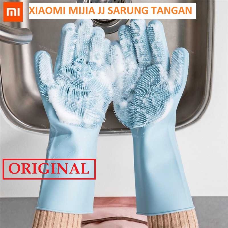 Xiaomi Mijia JJ Sarung Tangan Sikat Magic Silicone Cleaning Gloves