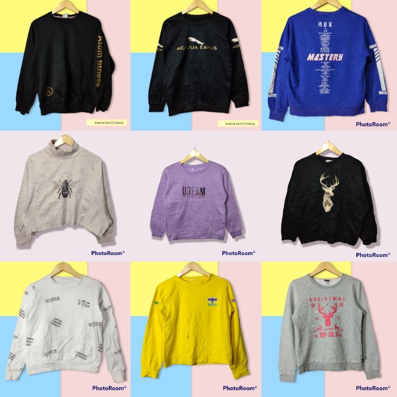 Thrift Crewneck Sweater Murah Second Branded Preloved Vol.2