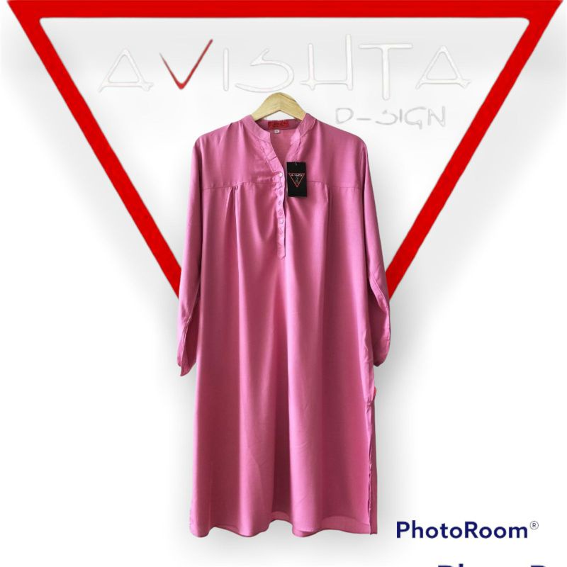 Tunik polos rayon peach Tunik katun rayon Tunik polos jumbo lasenta by avishta d-sign peach Tunik Ra