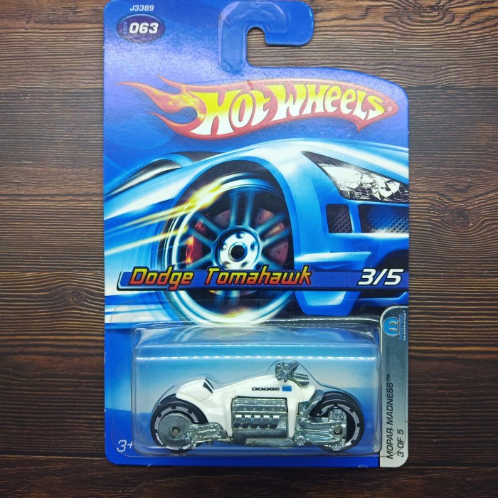HOT WHEELS DODGE TOMAHAWK PUTIH