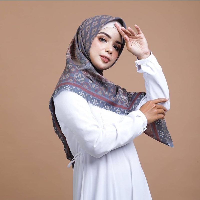 Ximena Series (Navy Rose) Voal Printing Premium by Primechic