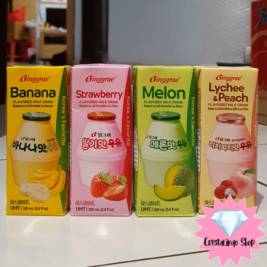 

Binggrae Banana Milk Korea/Susu Pisang Korea/Banana Uyu 200ml