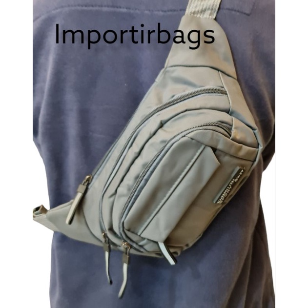 Importirbags!!! Tas Selempang Pria Anti Air Waitsbag Waterproof Import Original