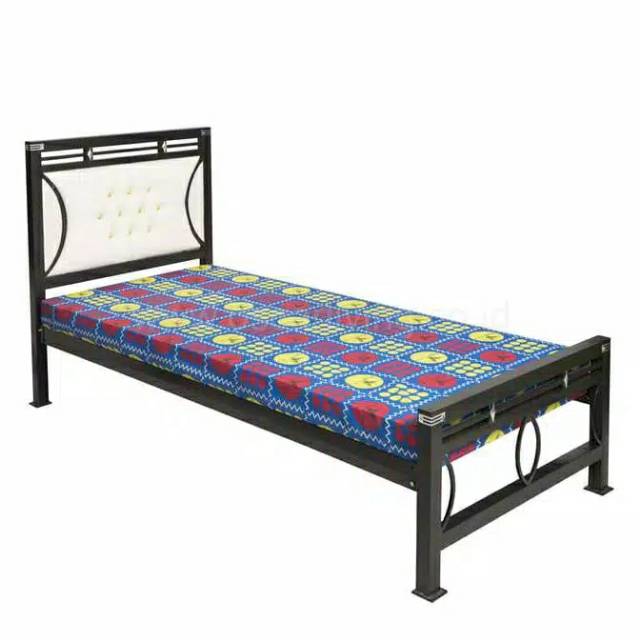 Ranjang besi+kasur busa eagle 90x200cm