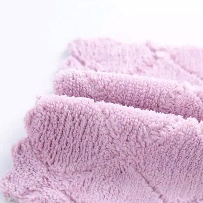 TOPPRICE Kain Lap Dapur Anti Minyak Cuci Piring Microfiber Coral Fleece U152