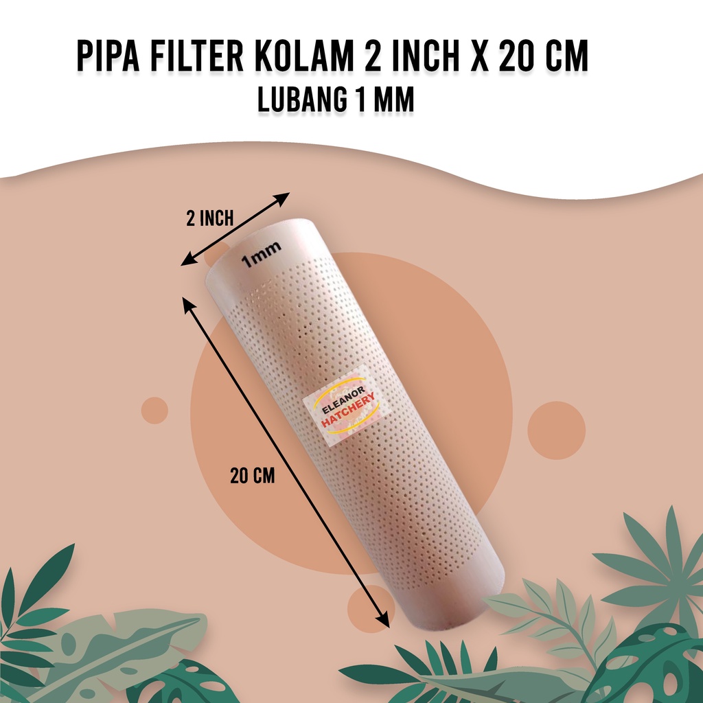 Termurah Pipa Kolam Saringan Kolam Paralon 2 Inch Panjang 20Cm Bor 1Mm