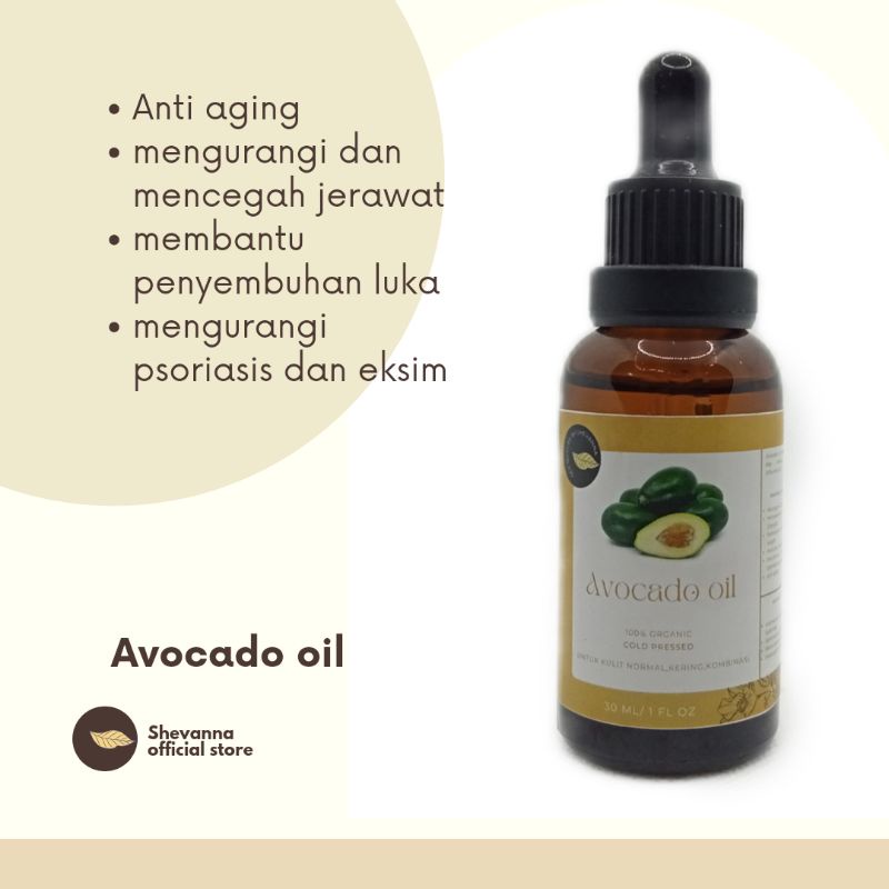 AVOCADO OIL (extract minyak alpukat) face oil/ serum anti aging/mengurangi dan mencegah jerawat/bantu penyembuhan luka/mengurangi psoriasis dan eksim/100% organic cold pressed sea nature