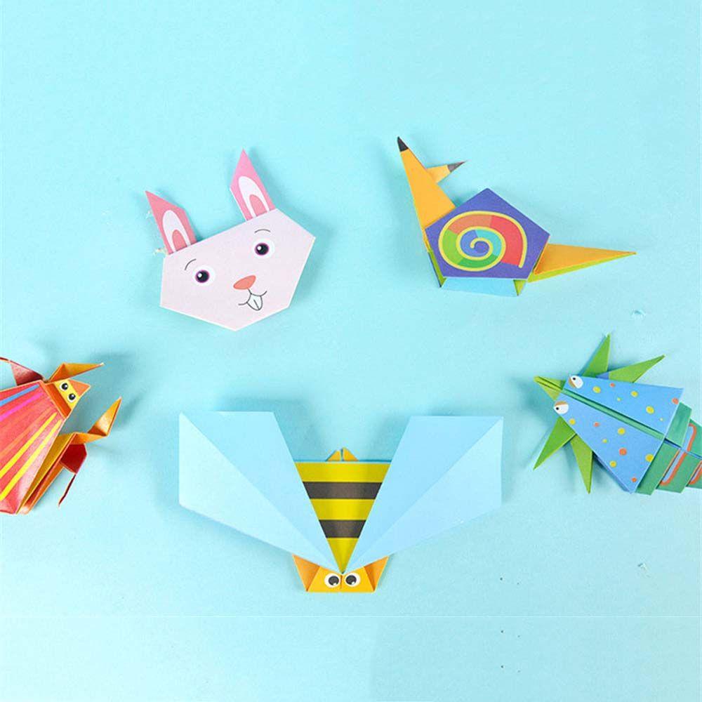 Agustina Origami Buku Seni Kertas Kartun Kreatif 3D Untuk Edukasi Bayi DIY Handmade Paper